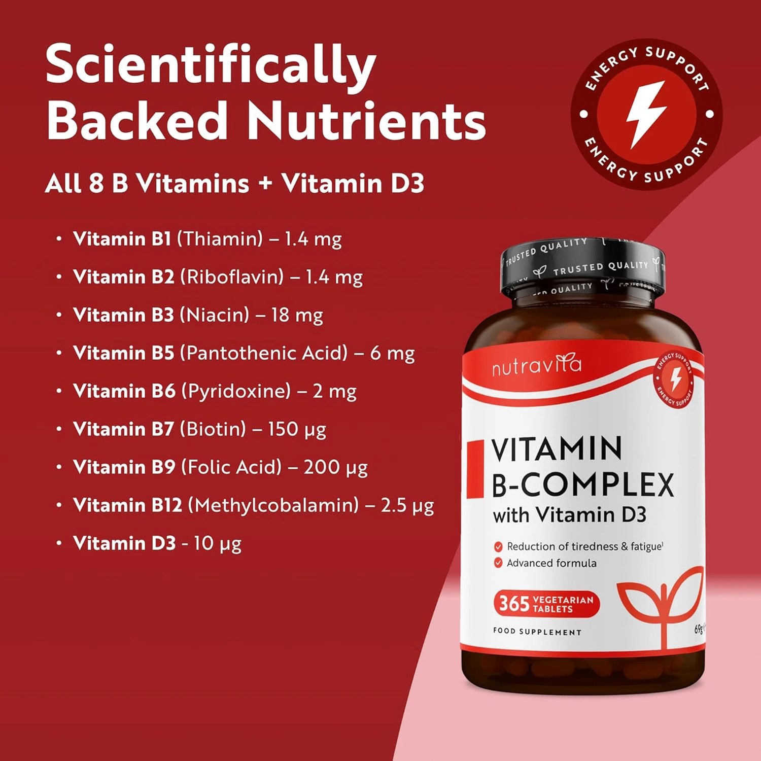 Vitamin B Complex with Vitamin D3