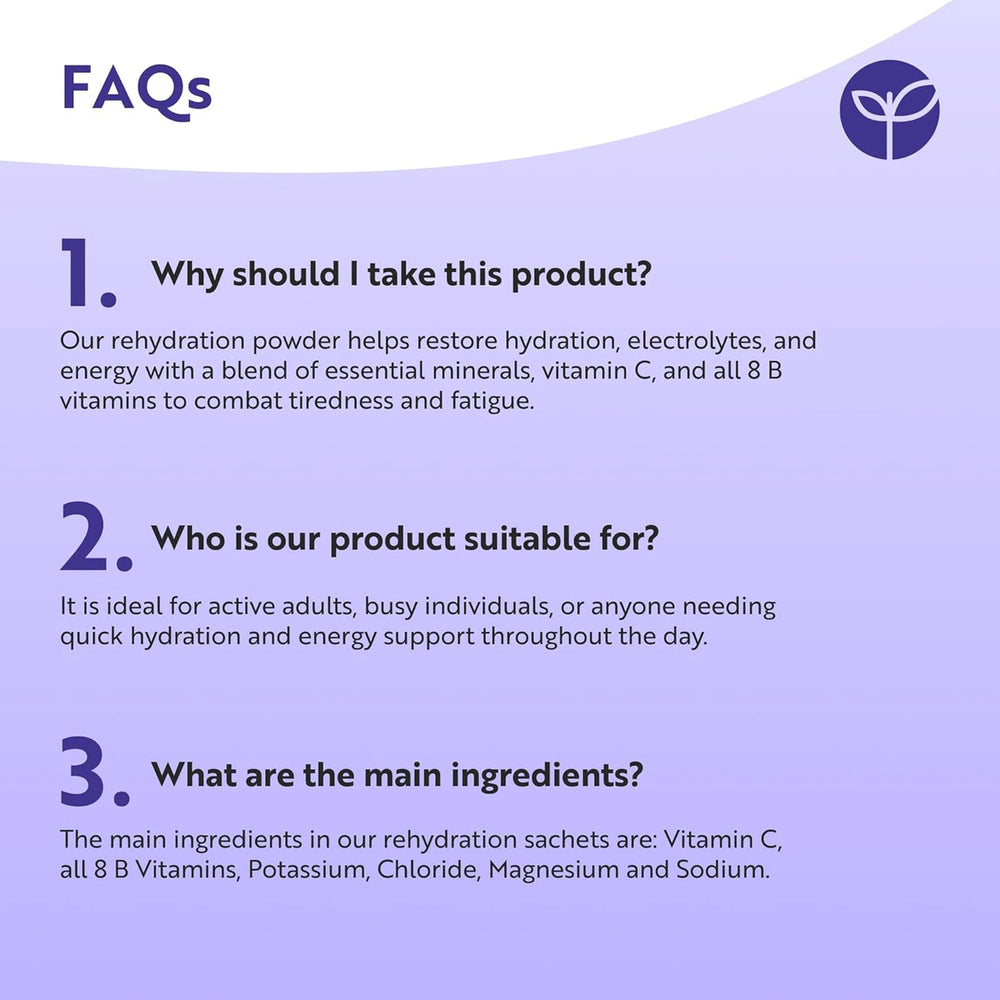 Hydravive® Rehydration Electrolytes Powder - Blackcurrent