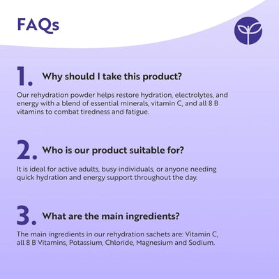 Hydravive® Rehydration Electrolytes Powder - Blackcurrent