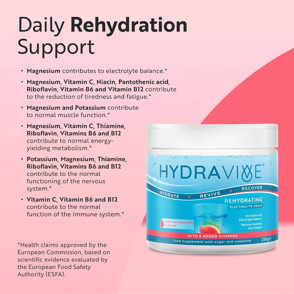 Hydravive® Rehydration Electrolytes Powder - Watermelon