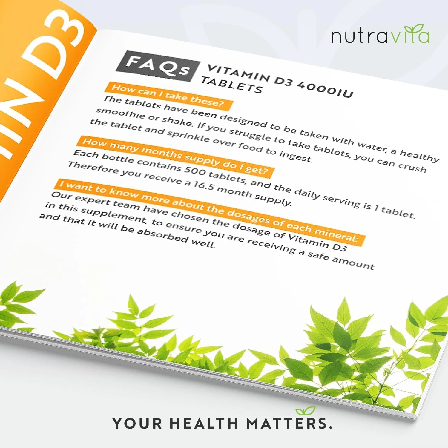 Vitamin D 4000 IU - Max Strength