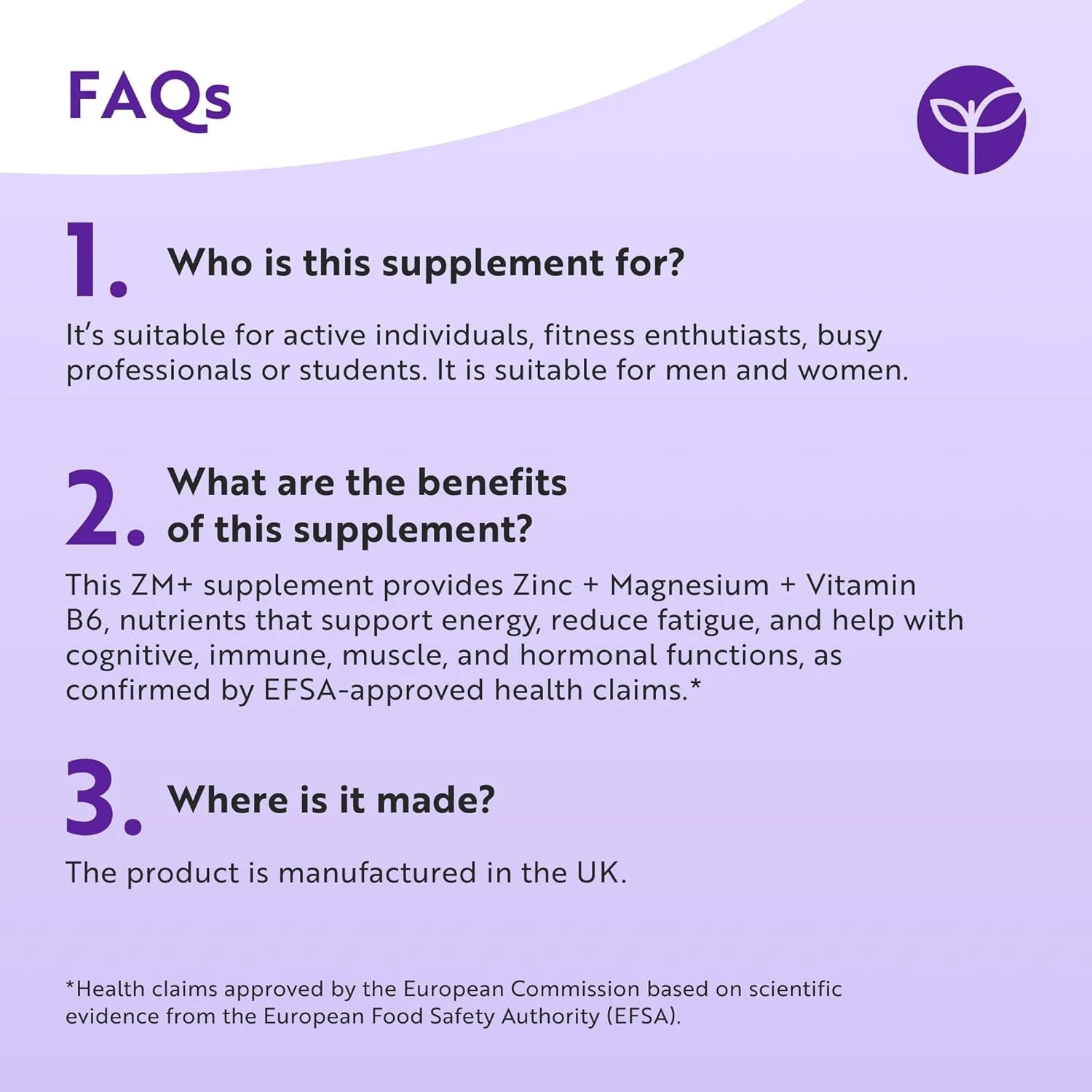 Zinc, Magnesium & Vitamin B6