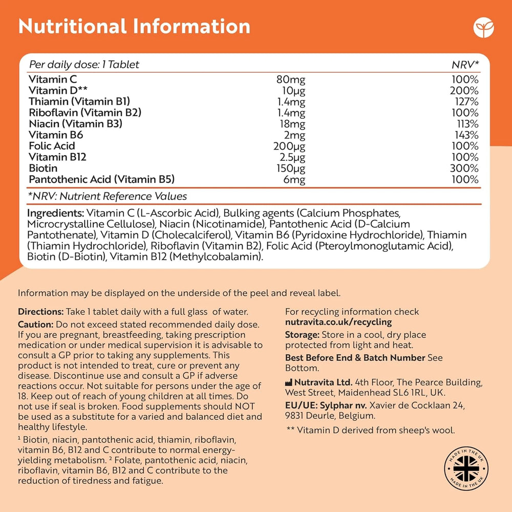 Vitamin B Complex with Vitamin D + Vitamin C