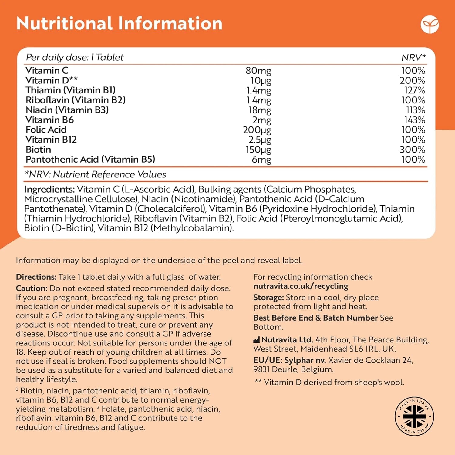 Vitamin B Complex with Vitamin D + Vitamin C