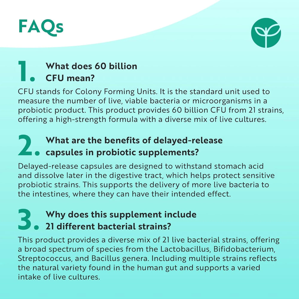 60 Billion CFU Bio Cultures Complex