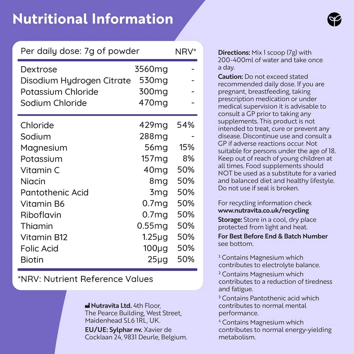 Hydravive® Rehydration Electrolytes Powder - Blackcurrent