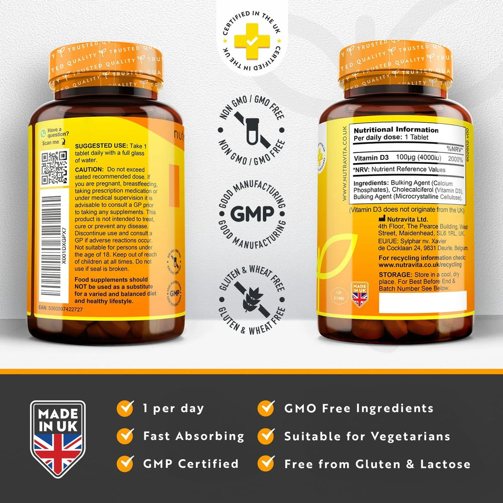 Vitamin D 4000 IU - Max Strength