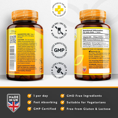 Vitamin D 4000 IU - Max Strength