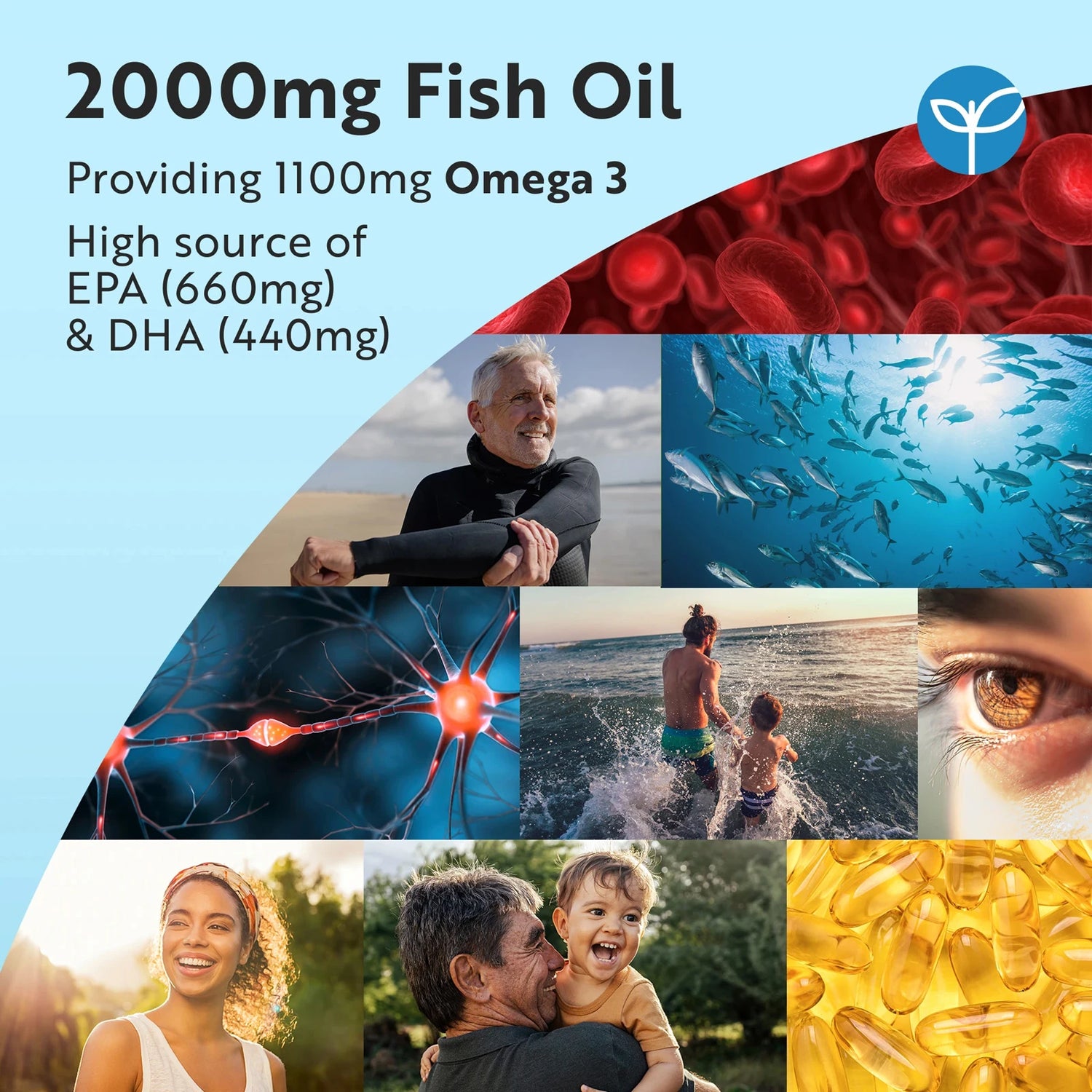 Omega 3 2000mg Pure Fish Oil