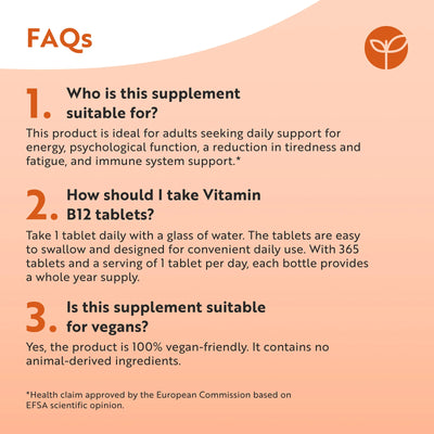 Vitamin B12 - 365 tablets