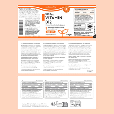 Vitamin B12 - 365 tablets