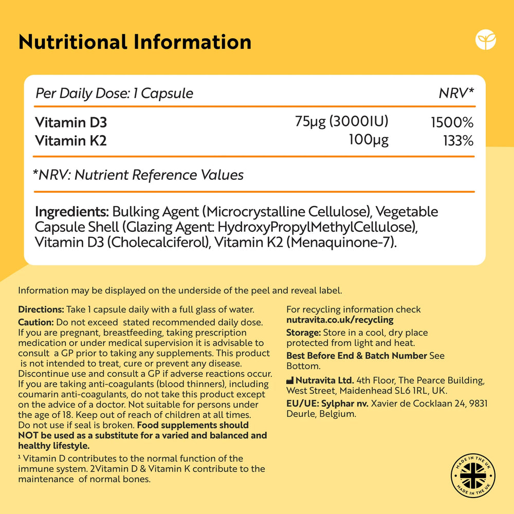Vitamin D3 with Vitamin K2