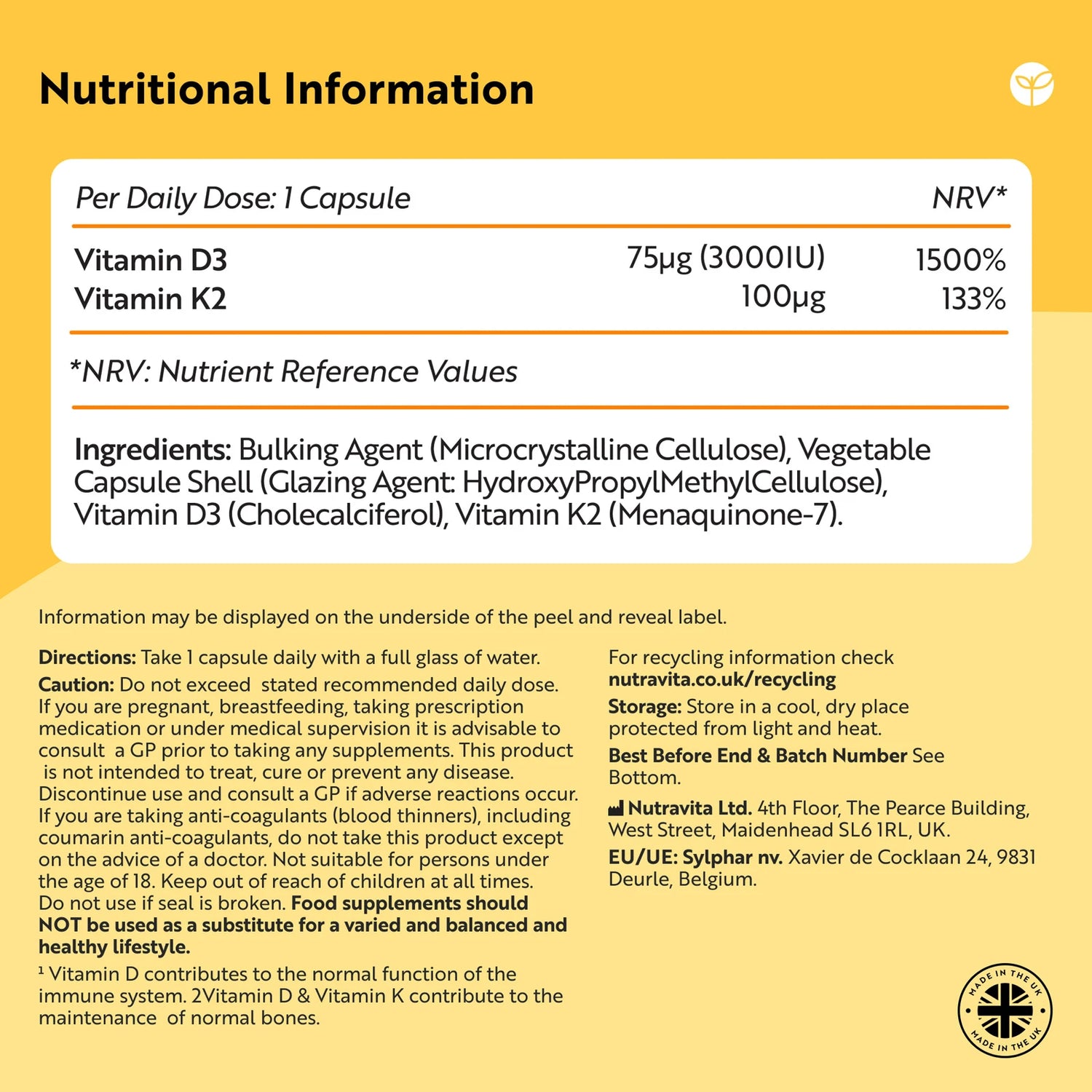 Vitamin D3 with Vitamin K2