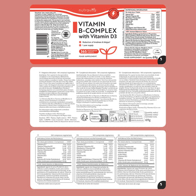 Vitamin B Complex with Vitamin D3