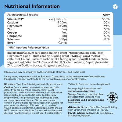 Calcium Magnesium Zinc & Vitamin D3
