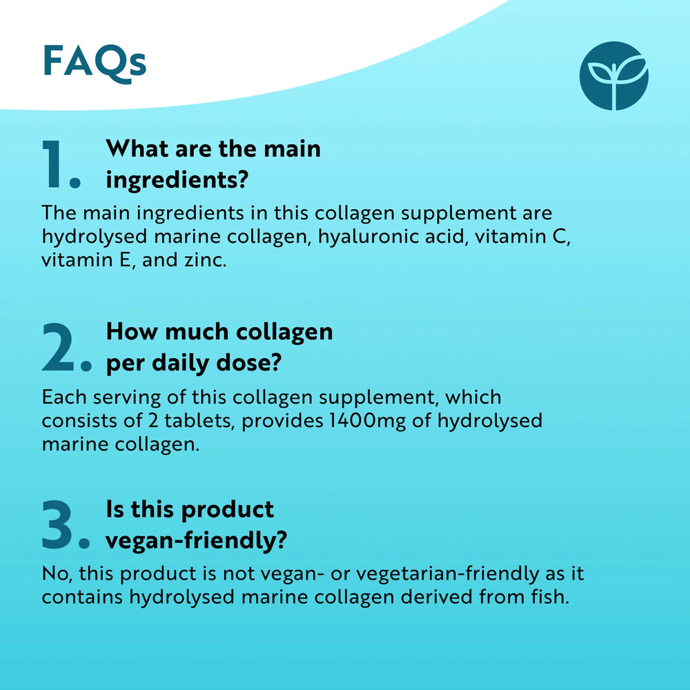 Hydrolysed Marine Collagen with Hyaluronic Acid 1400mg