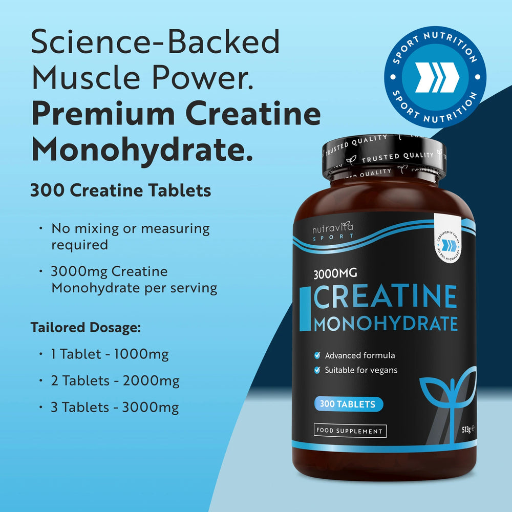 Pure Creatine Monohydrate Tablets