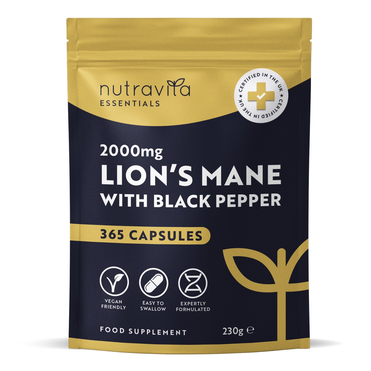 Organic Lions Mane 365 Vegan Capsules