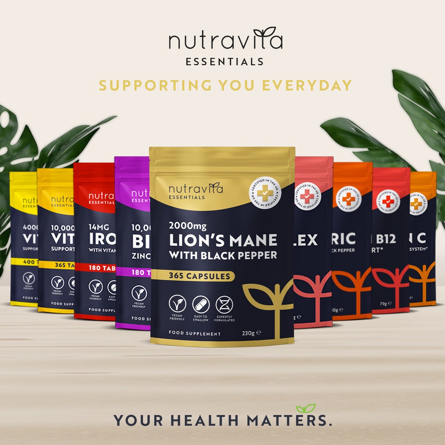 Organic Lions Mane 365 Vegan Capsules