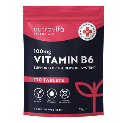 Vitamin B6 100mg Essentials 120 Tablets