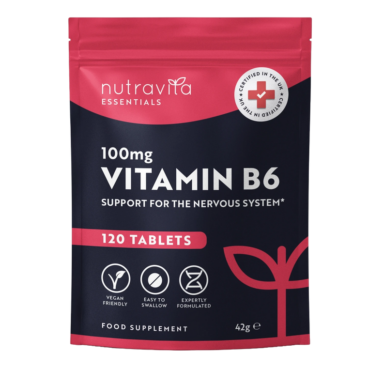 Vitamin B6 100mg Essentials 120 Tablets