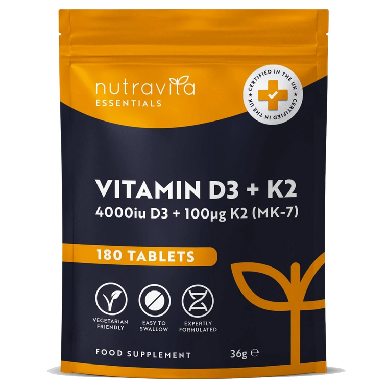 Vitamin D3 4000 iu & Vitamin K2 100μg (MK7)