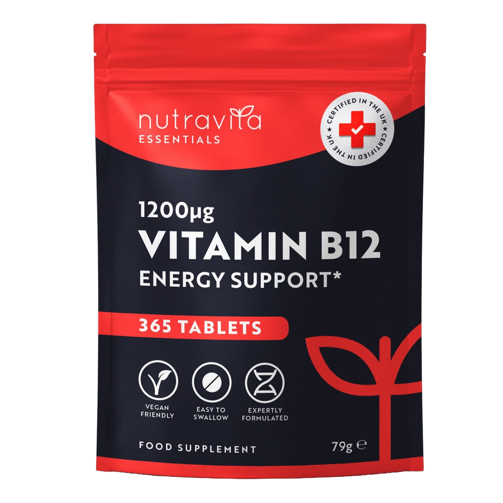 Vitamin B12 1200mcg Essentials 365 Tablets