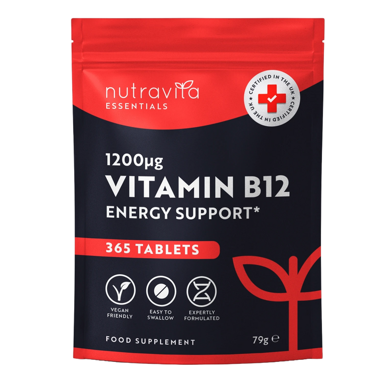 Vitamin B12 1200mcg Essentials 365 Tablets
