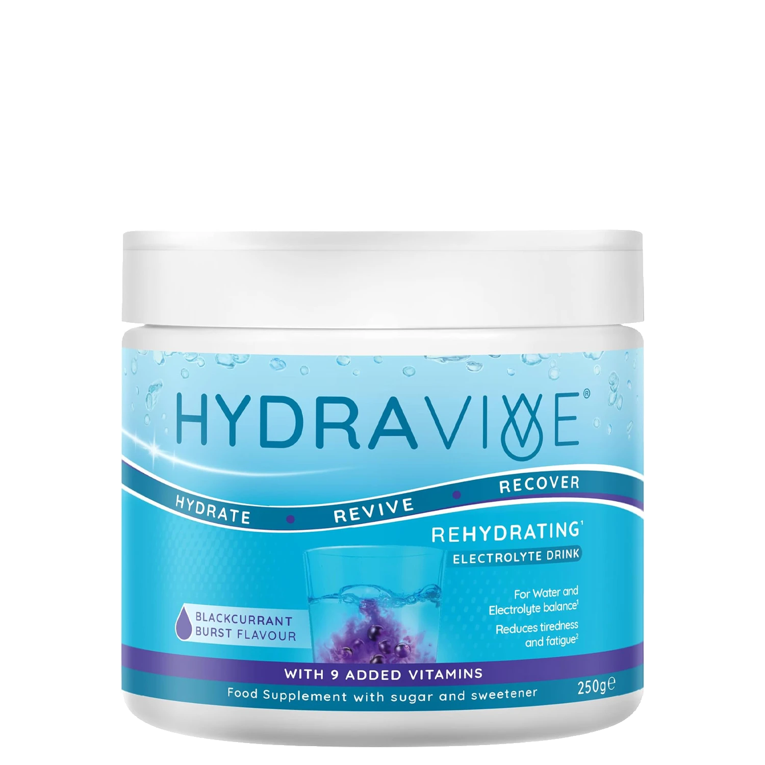 Hydravive® Rehydration Electrolytes Powder - Blackcurrent