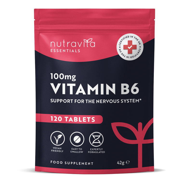 Vitamin B6 100mg Essentials 120 Tablets
