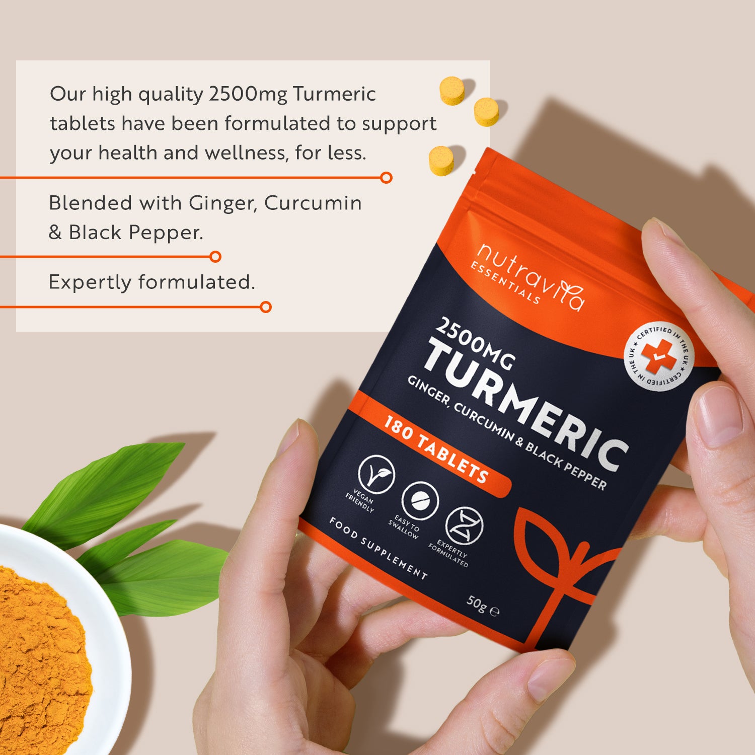 Turmeric 2500mg Essentials 180 Tablets