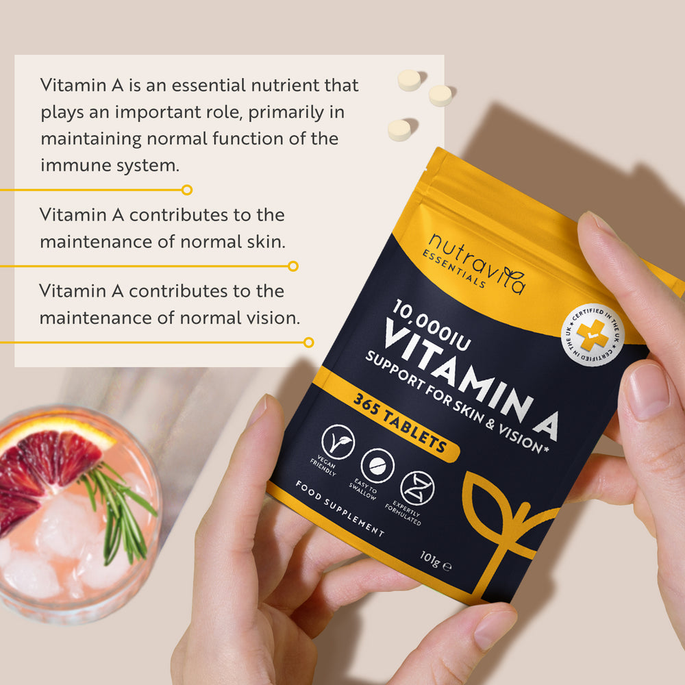 Vitamin A 10,000 IU Essentials 365 Tablets