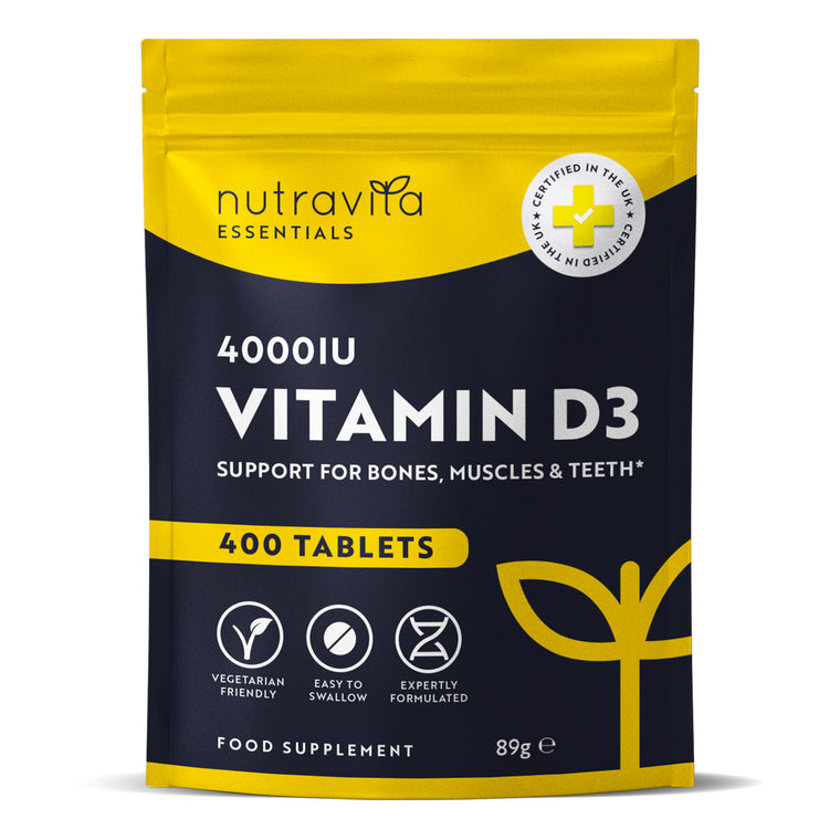 Vitamin D3 4000 IU Essentials 400 Tablets